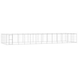 Berkfield Durable Outdoor Dog Kennel Galvanised Steel 53.24 M2 - thumbnail 2