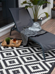 The Rugs Ecology Collection Outdoor Rugs In Black  100Bl - thumbnail 5