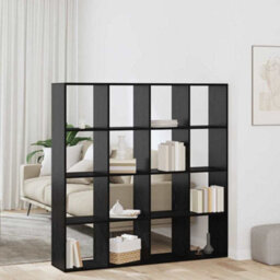 Berkfield Book Cabinet Black Oak 137.5 X 29 X 137.5 Cm Engineered Wood - thumbnail 1