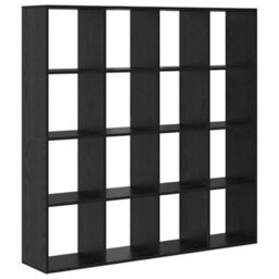 Berkfield Book Cabinet Black Oak 137.5 X 29 X 137.5 Cm Engineered Wood - thumbnail 2