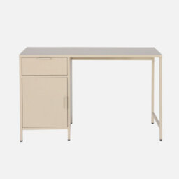 Sweeek - Children's Desk In Laminated Steel With 1 Drawer Beige L 120 X D 50 X H 75 Cm - thumbnail 2