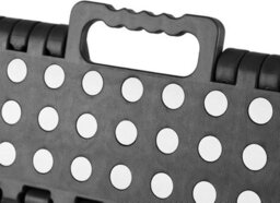 Step Stool Black Foldable Plastic Lightweight Portable Folding Stool - thumbnail 2