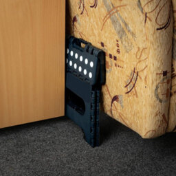 Step Stool Black Foldable Plastic Lightweight Portable Folding Stool - thumbnail 7
