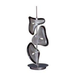 Luminosa Lighting Luminosa Otto Table Lamp 3 Light G4, Polished Chrome, Not Led/cfl Compatible