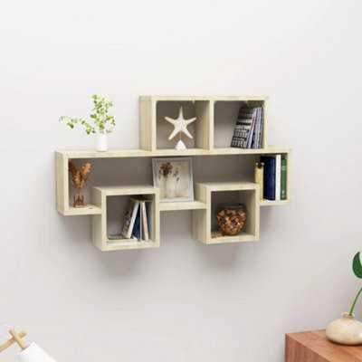 Berkfield Car-Shaped Wall Shelf Sonoma Oak 82X15X51 Cm Engineered Wood - image 1