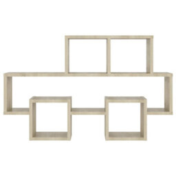 Berkfield Car-Shaped Wall Shelf Sonoma Oak 82X15X51 Cm Engineered Wood - thumbnail 3