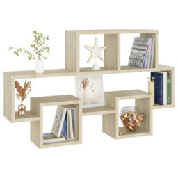 Berkfield Car-Shaped Wall Shelf Sonoma Oak 82X15X51 Cm Engineered Wood - thumbnail 5
