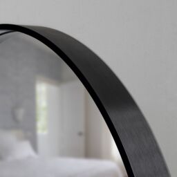 GoodHome Tisa Black Round Wall-Mounted Bathroom Mirror (H)60Cm (W)60Cm - thumbnail 4