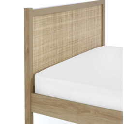 Oakham Zinc Rattan Bed - Oak -  King (150Cm) - thumbnail 6