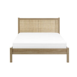 Oakham Zinc Rattan Bed - Oak -  King (150Cm) - thumbnail 3
