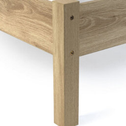 Oakham Zinc Rattan Bed - Oak -  King (150Cm) - thumbnail 5