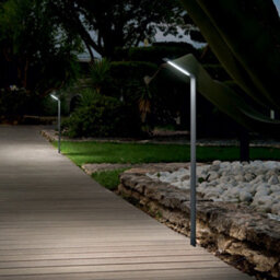 Ideal Lux Agos Led Outdoor Tall Bollards Anthracite Ip54, 3000K - thumbnail 2