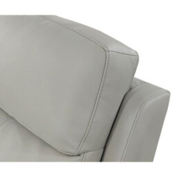 Aspire Kingsmere 3 + 2 + 1 Power Recliner Sofa Suite In Real Leather, Pewter - thumbnail 4