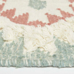 Homescapes Tenali Blue Kilim Runner Wool Rug 66 X 200 Cm - thumbnail 4