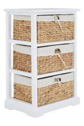 Orsina Stylish 3 Seagrass Drawer Chest, Modern Chest Of Drawers For Livingroom, Sleek Minimalist Chest For Lounge - thumbnail 5
