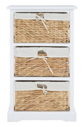 Orsina Stylish 3 Seagrass Drawer Chest, Modern Chest Of Drawers For Livingroom, Sleek Minimalist Chest For Lounge - thumbnail 6