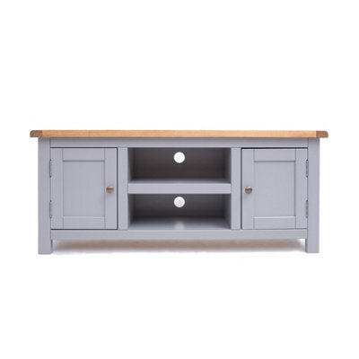 Cabinet Bits Mirano Grey 2 Door Tv Cabinet Brass Knob - image 1