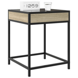 Berkfield Bedside Table With Infinity Led Sonoma Oak 40X40X51 Cm - thumbnail 5