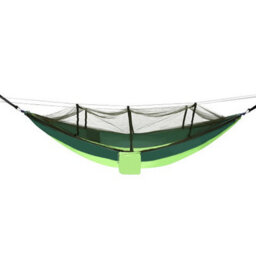 Portable Camping Hammock With Mosquito Net And Tree Straps 200Kg Capacity, Green - thumbnail 3