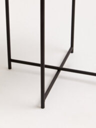 Orsina Side Table With Round White Top, Contrasting Colours And Unique Small Lounge Tables, Sleek Bedside Table - thumbnail 5