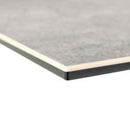 Wyld Haus Perth 200Cm Grey Ceramic Rectangular Dining Table With Black Metal Legs - thumbnail 4