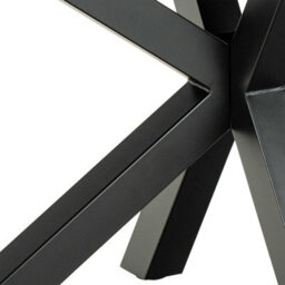 Wyld Haus Perth 200Cm Grey Ceramic Rectangular Dining Table With Black Metal Legs - thumbnail 6