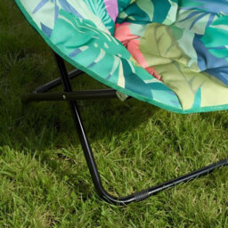 Ohs Palm Moon Camping Chair Round Folding Outdoor Garden Seat - thumbnail 3