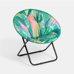 Ohs Palm Moon Camping Chair Round Folding Outdoor Garden Seat - thumbnail 5