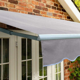 Primrose Awnings 4.0M X 3.0M Retractable Manual Standard Silver Awning Outdoor Patio Canopy - thumbnail 7