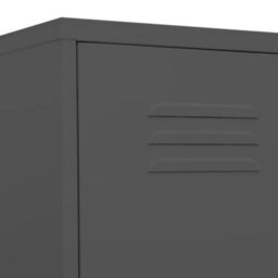 Berkfield Modern Locker Cabinet Anthracite 35X46X180 Cm Steel - thumbnail 7
