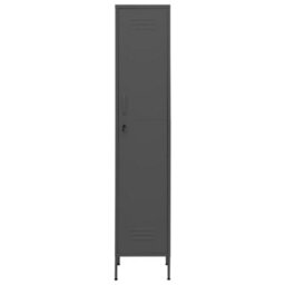 Berkfield Modern Locker Cabinet Anthracite 35X46X180 Cm Steel - thumbnail 3