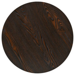 Berkfield Bistro Table Mdf And Steel Round 60X75 Cm Dark Ash - thumbnail 4