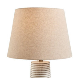 Furniturebox Uk Agatha White Ceramic Table Lamp - thumbnail 6
