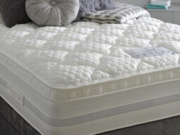 Divan Base Direct Dura Bed Oxford 1000 Pocket Sprung Memory Foam Divan Bed Set 2Ft6 Small Single 2 Drawers Side - Plush Velvet Light Silver - thumbnail 3