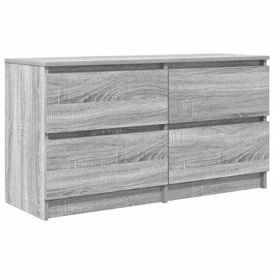Berkfield Durable Tv Cabinet Grey Sonoma 100X35X54 Cm Engineered Wood