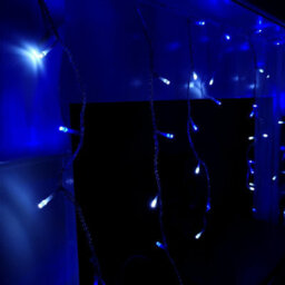 Samuel Alexander 360 Led 8.8M Snowing Iciclebrights Indoor Outdoor Multifunction Christmas Icicle Lights On Clear Cable With Timer In Blue & White - thumbnail 4