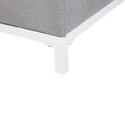 Beliani Ottoman Rovigo Fabric Light Grey - thumbnail 6