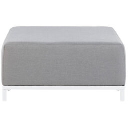 Beliani Ottoman Rovigo Fabric Light Grey - thumbnail 4