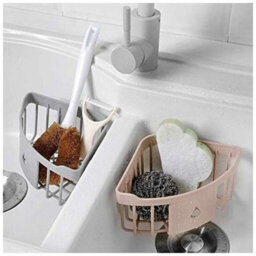 1 Pack Triangular Plastic Storage Organizer For Kitchen And Bathroom, Corner Shower Shelf, Wall Basket With Suction Cup, Green - thumbnail 5