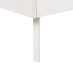 Wyld And Coco Eu Super King White Mdf Slatted Bed Frame - Minimalist Scandinavian Low-Profile Design - thumbnail 7