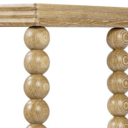 Wyld Haus Wales Retro Console Table Natural Oak Finish With Bobbin-Turned Legs 1200 X 400 X 840mm - thumbnail 8