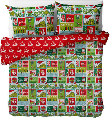 istyle mode Dr. Seus The Grinch Character Duvet Cover - Double (200Cm X 200Cm) - image 1