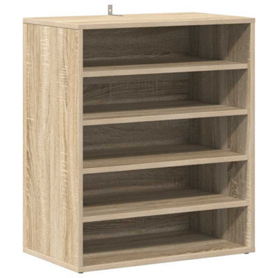 Berkfield Durable Shoe Cabinet Sonoma Oak 60X35X70 Cm Engineered Wood