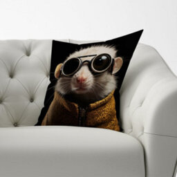 Warren Reed Designer Realistic Doormouse Cushions 33Cm X 48Cm - thumbnail 2