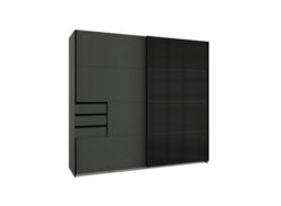 Saigon 225Cm Graphite With Glass Black Door