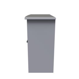 Bergamo Ready Assembled Matt Grey 3 Drawer Vanity Unit (H)795mm (W)930mm (D)415mm - thumbnail 4