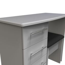 Bergamo Ready Assembled Matt Grey 3 Drawer Vanity Unit (H)795mm (W)930mm (D)415mm - thumbnail 5
