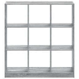 Berkfield Elegant Bookcase Grey Sonoma 102X32X108 Cm Engineered Wood - thumbnail 4