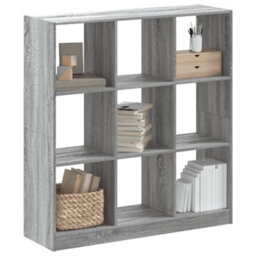 Berkfield Elegant Bookcase Grey Sonoma 102X32X108 Cm Engineered Wood - thumbnail 2