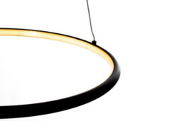 Milagro Orion 40Cm Led Pendant 22W(100W) Modern Black Circular Design With Highly Efficient Light Source Included - thumbnail 2